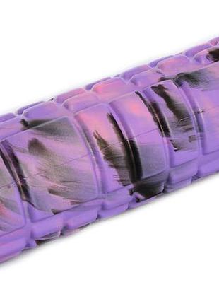 Массажер рулон для йоги ms 2126 материал eva фиолетовый