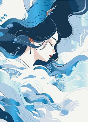 Картина по номерам "стихия воздуха" 10189-ac с металлизированными красками 40x50 см