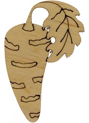 Морква 5х3см фанера