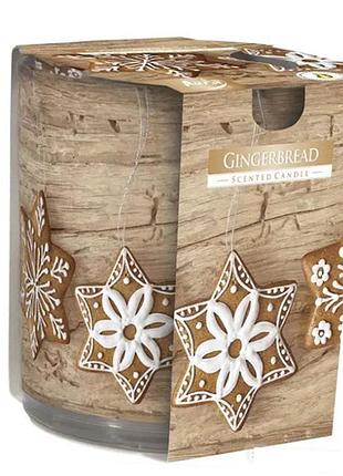 Ароматическая свеча в стеклянном стакане sn72s-23 100г имбирный хлеб (76615006), bispol