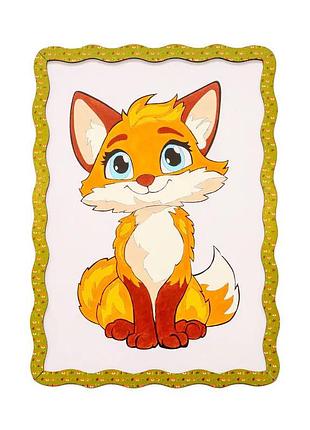 Дитячий набір для розпису по дереву "лисичка" puz-22959 формат а4