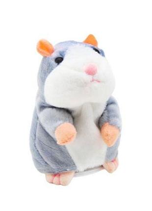 Уценка. интерактивный хомяк повторюшка, серый - не работает