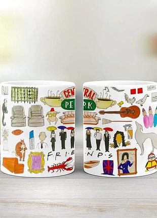 Чашка с принтом "friends"