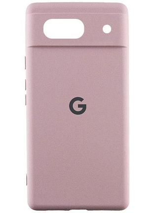 Чохол silicone cover lakshmi full camera (aa) with logo для google pixel 7 рожевий / pink sand