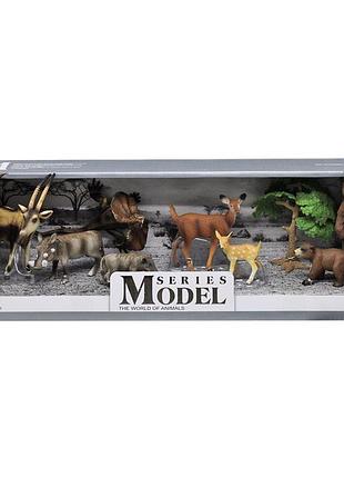 Уценка. набор фигурок "мир животных" вид 3 - порвана коробка (q9899d13)
