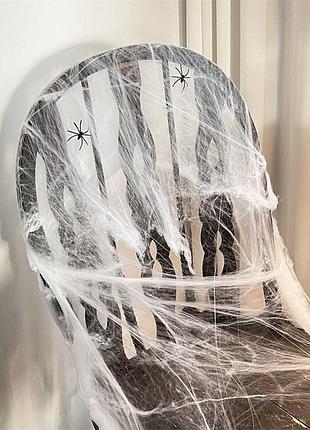 Паутина на хэллоуин 60 г белый