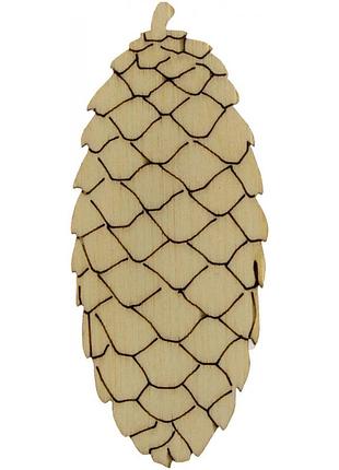 Шишка 8х3,5см фанера