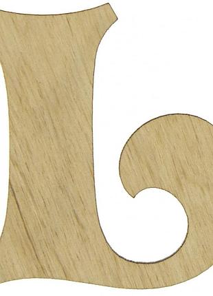Літера англійська 6см "l" фанера