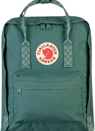Рюкзак fjallraven kanken. frost green/chess pattern