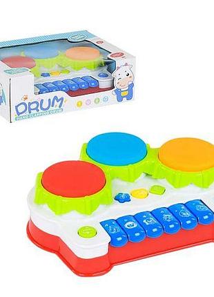 Уцінка. інтерактивне піаніно з барабанами — не вистачає однієї пружини в батарейки