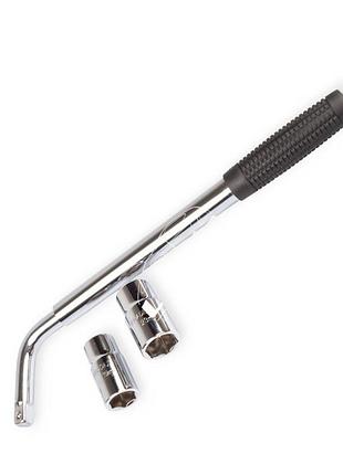 Ключ балонний телескопічний (17\19 - 21\23) дві головки, 350-530мм lavita