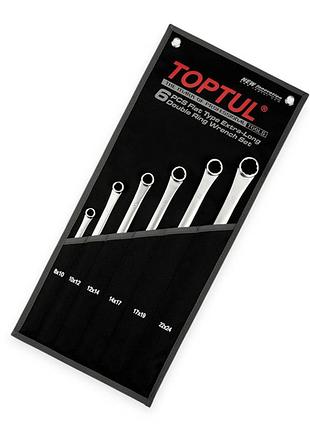 Набор ключей накидных прямых супердлинных 8-24 мм 6 шт (ткан. чехол) crv toptul