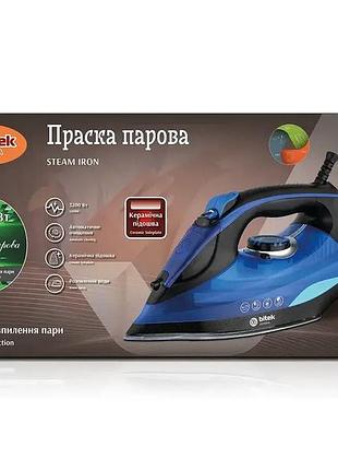 Праска парова з керамічною підошвою 3200вт bitek bt-1321b/ 6507 (6)