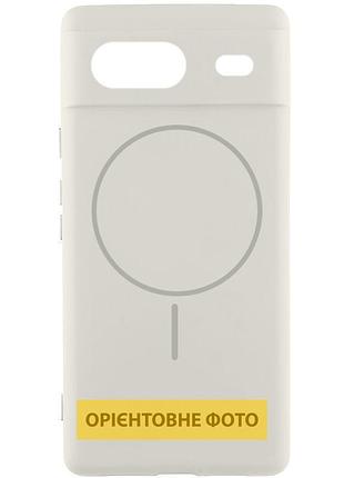 Чохол silicone cover lakshmi full camera (aa) with magfit для google pixel 8 білий / white