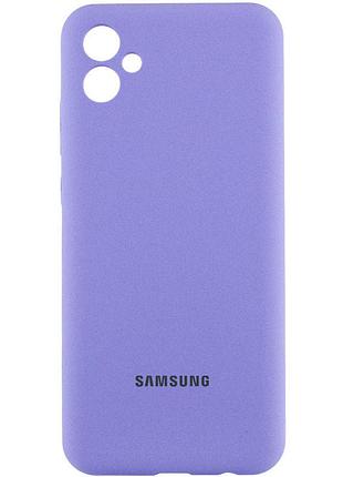 Чохол silicone cover lakshmi full camera (aa) with logo для samsung galaxy a05 бузковий / dasheen