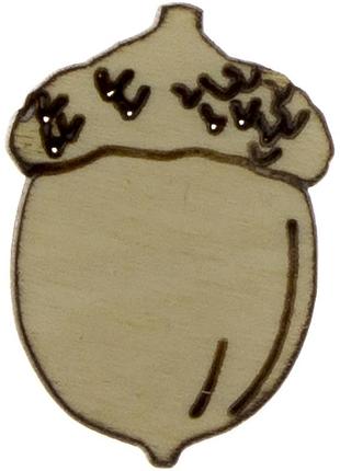 Жолудь 3х2см фанера