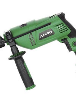 Дриль ударний 1000 вт, кулачок. патрон 1,5-13 мм, 0-3000 об/хв, реверс apro