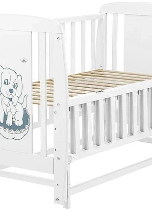 Ліжко babyroom песик маятник, відкідний бік бук біла