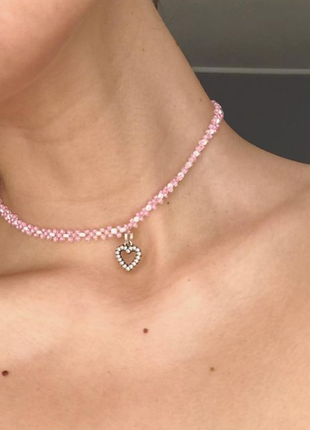 Чокер с металлическим сердечком. длина регулируется. 150 грн.