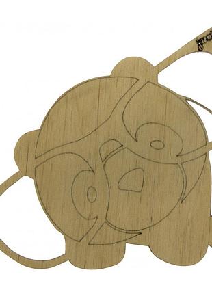 Єнот в окулярах 7х11см фанера