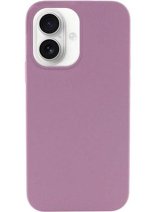 Чехол silicone case full protective (aa) no logo для apple iphone 16 plus (6.7") лиловый / lilac pride