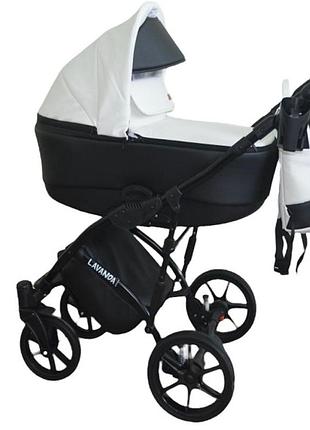 Коляска donatan lavanda 2в1 екошкіра польща