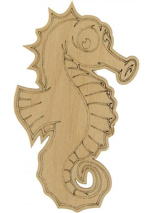 Коник морський 10х6см фанера