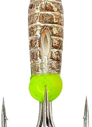 Мормышка winter star чёртик с насечками отверстие 2.9 mm ц:золото