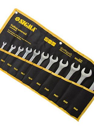 Набір ключів ріжкових 6-32 мм 12 шт (ткан. чехол) crv стандарт sigma