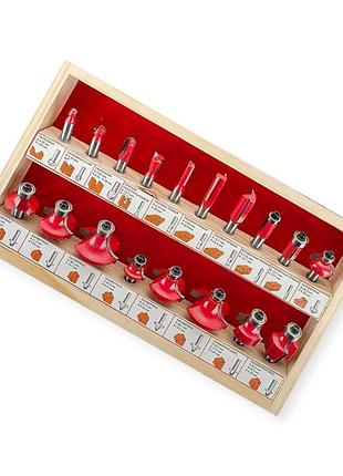 Набір фрез по деревені 18шт intertool 2