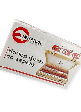 Набір фрез по деревені 18шт intertool 7