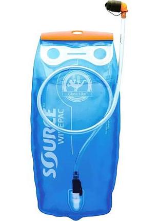 Питьевая система source widepac 2l transparent-blue