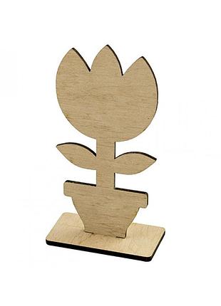 Вазон "тюльпан" 8х4см фанера