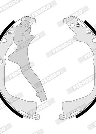 Колодки тормозные барабанные vw amarok (2ha, 2hb, s1b, s6b, s7a, s7b) 2.0 2010.09-2022.05 fe fsb4165