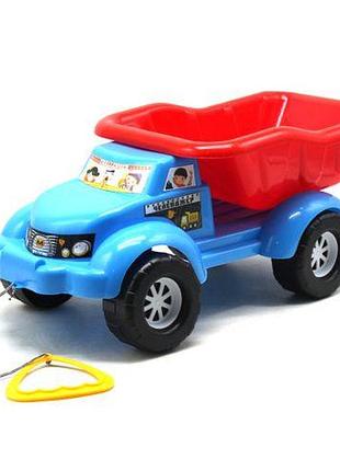 Самосвал-каталка челленджер голубой+красный