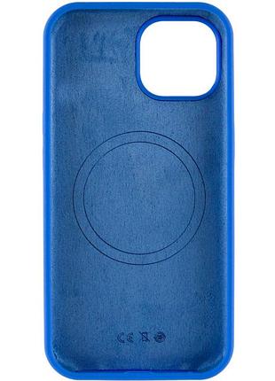 Чохол silicone case full protective (aa) no logo with magsafe для apple iphone 14 (6.1") зелений / cyprus green синій / capri blue 3