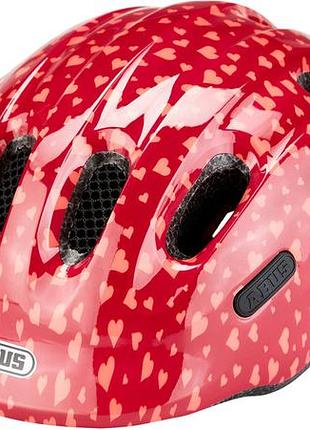 Велошлем детский abus smiley 2.0 s, красный-розовый