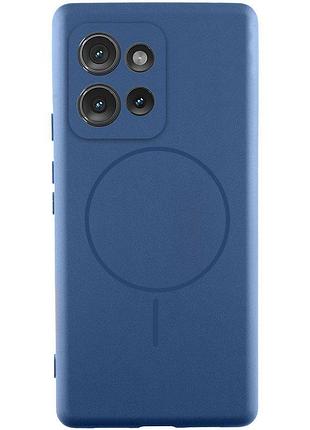 Чохол silicone cover lakshmi full camera (aa) with magfit для motorola moto g75 5g синій / navy blue