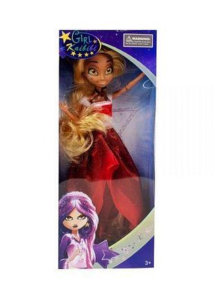 Уценка. кукла "star darlings" (в красном платье) - на лбу немного грязная