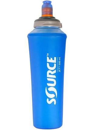 Фляга source jet foldable bottle 0.5l blue
