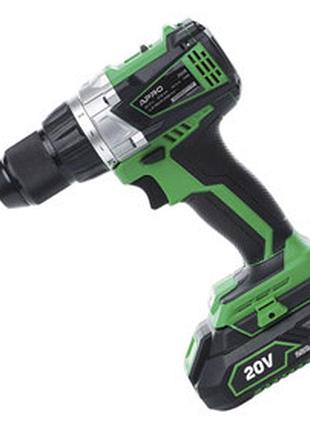 Шурупокрут-дриль 2 акб 20 в, ач, 2100об, швидк., led, інд. заряду (кейс) безщітковий apro