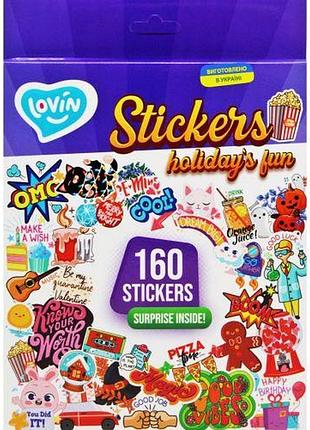 Набор наклеек "holiday fun", 160 шт.