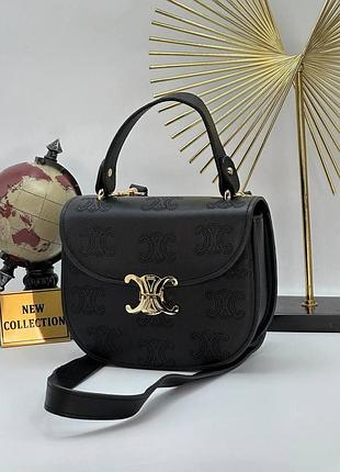 Жіноча сумка celine з ручкою чорна
