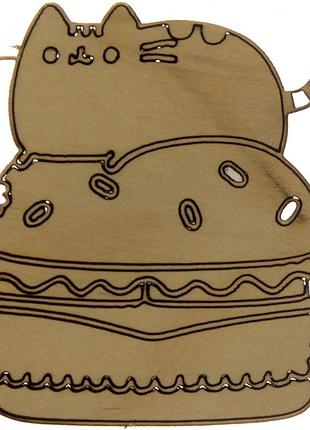 Кетбургер 5х4,5см фанера