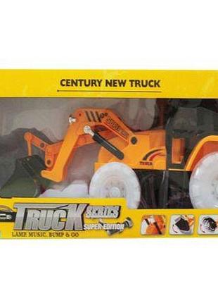 Уценка. желтый экскаватор с большим ковшом - не ездит