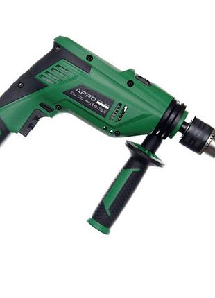 Дриль ударний 850 вт, кулачок. патрон 1,5-13 мм, 0-3000 об/хв, реверс (кейс) apro