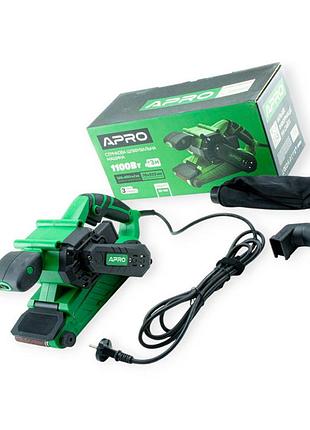 Шліфувальна стрічкова 1100 вт, 120-400 м/хв, 76х533 мм apro