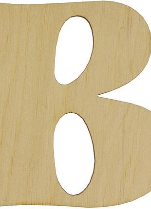 Літера українська 10см "в" курсив фанера