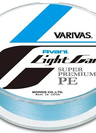 Шнур varivas light game pe x4 150m (centermarking) #0.3/0.09mm 6.5lb/3.3kg