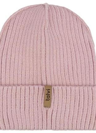 Модная вязаная шапка с отворотом для девочек talvi 50-58р 54